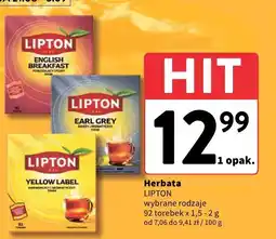 Intermarche Herbata Lipton, wybrane rodzaje oferta
