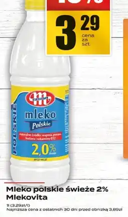 Supeco Mleko polskie świeże 2% Mlekovita oferta