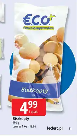 E.Leclerc Biszkopty €.C.O oferta