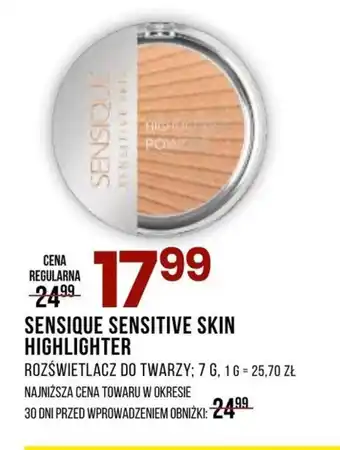 Drogerie Natura Rozświetlacz do twarzy Sensique oferta