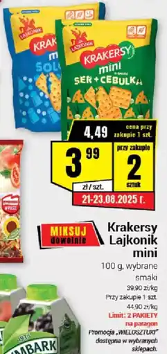 Premium Nasz Sklep Krakersy Lajkonik mini oferta