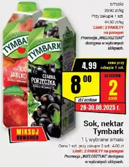 Premium Nasz Sklep Sok, nektar Tymbark oferta