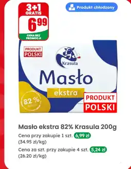 Dino Masło ekstra 82%: 3+1 gratis Krasula oferta