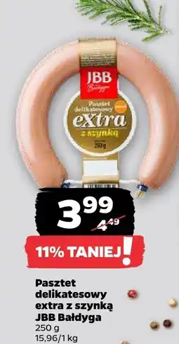 Netto Pasztet delikatesowy extra z szynką JBB Bałdyga oferta