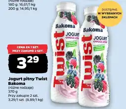 Netto Jogurt pitny Twist, różne rodzaje Bakoma oferta