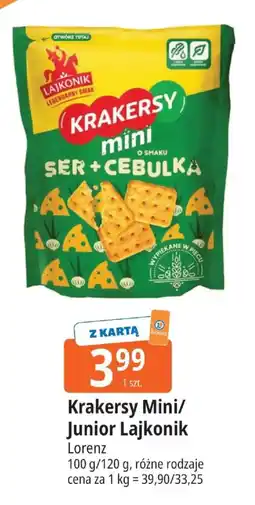 E.Leclerc Krakersy Mini/ Junior Lajkonik Lorenz oferta