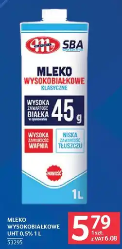 Selgros Mlekovita mleko wysokobiałkowe uht 0,5% oferta