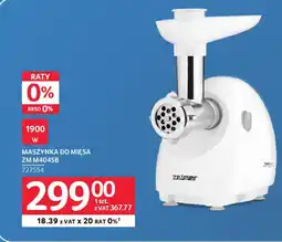 Selgros Zelmer maszynka do mięsa zm m4045b oferta