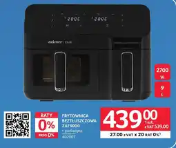 Selgros Zelmer frytownica beztłuszczowa zaf9000 oferta