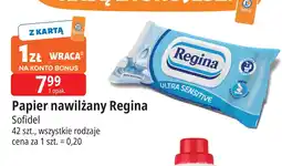 E.Leclerc Papier toaletowy nawilżany ultra sensitive Regina oferta