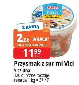 E.Leclerc Surimi w oleju o smaku czosnkowym Vici oferta