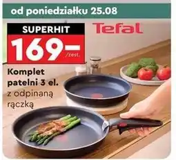Biedronka Zestaw patelni z odpinaną rączką Tefal oferta
