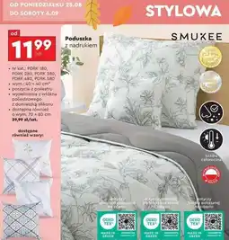 Biedronka Poduszka z nadrukiem 70 x 80 cm Smukee oferta