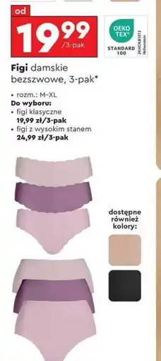 Biedronka Figi damskie z wysokim stanem m-xl oferta