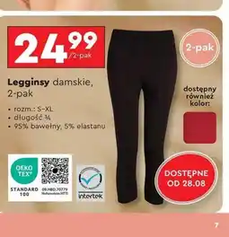 Biedronka Legginsy damskie rozm. s-xl Cleve oferta