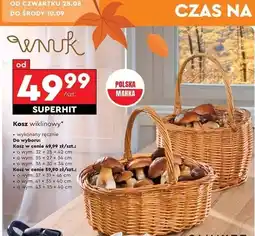 Biedronka Koszyk wiklinowy 43 x 35 40 cm Wnuk oferta