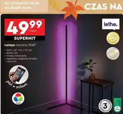 Biedronka Lampa narożna rgb 43 x 141 cm Lethe oferta