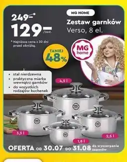 Biedronka Komplet garnków verso Mg Home oferta