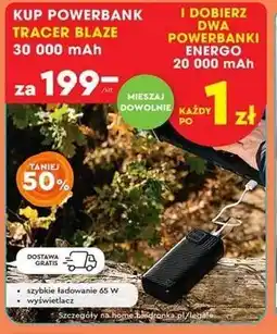 Biedronka Powerbank blaze 30000mah Tracer oferta