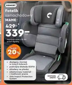 Biedronka Fotelik samochodowy mane Kidnort oferta