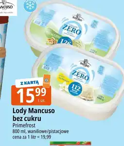 E.Leclerc Lody waniliowe bez cukru Mancuso Gelati oferta