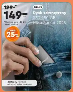 Biedronka Dysk zewnętrzny SSD 250 GB Ultra Speed 2025 oferta