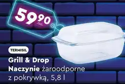 Biedronka Grill & Drop Naczynie żaroodporne z pokrywką, 5,8 l oferta