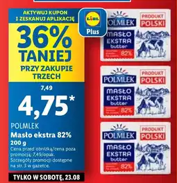 Lidl Masło Ekstra 82% Polmlek oferta