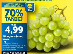 Lidl Winogrona jasne 1 kg Lidl oferta