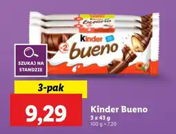 Lidl Wafelek Kinder Bueno 3-pak Ferrero oferta