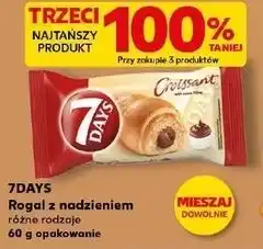 Kaufland Croissant z nadzieniem o smaku kakaowym 7 Days oferta