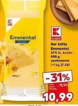 Kaufland Ser żółty emmentaler K-Classic oferta