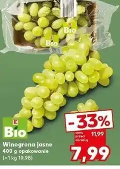 Kaufland Winogrona jasne bio K-Classic Bio oferta