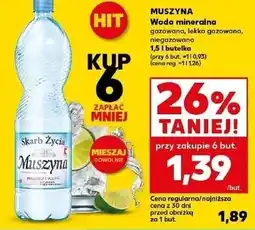 Kaufland Woda lekko gazowana Muszyna Skarb Życia oferta