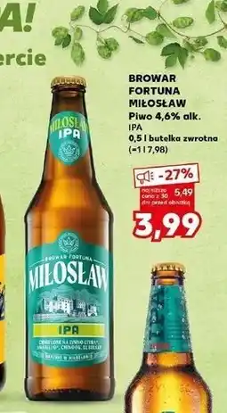 Kaufland Piwo Miłosław Ipa oferta