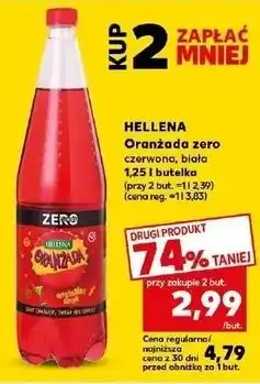 Kaufland Oranżada biała zero Hellena oferta