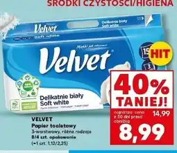 Kaufland Papier toaletowy delikatnie biały Velvet Eco Roll oferta