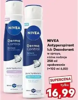 Kaufland Antyperspirant defend pure hyaluron + pro-vitamin b5 Nivea Derma Control oferta