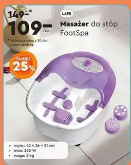 Biedronka Masazer do stóp FootSpa oferta