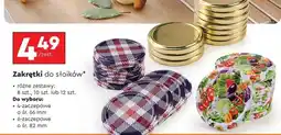 Biedronka Zakrętki do słoików oferta