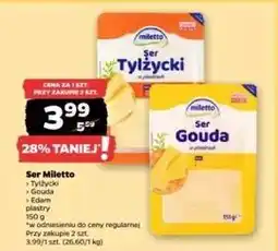 Netto Ser edam plastry Miletto oferta