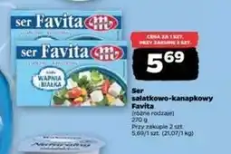 Netto Ser sałatkowo-kanapkowy 18 % Mlekovita Favita oferta