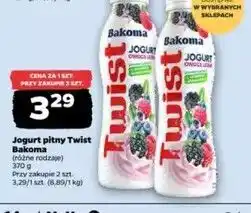Netto Jogurt owoce leśne Bakoma Twist oferta