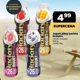 Netto Jogurt proteinowy jagoda ze śmietanką Łaciaty oferta