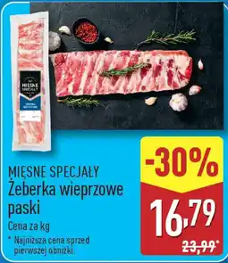 ALDI MIĘSNE SPECJAŁY Żeberka wieprzowe paski oferta