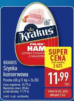 ALDI KRAKUS Szynka konserwowa oferta