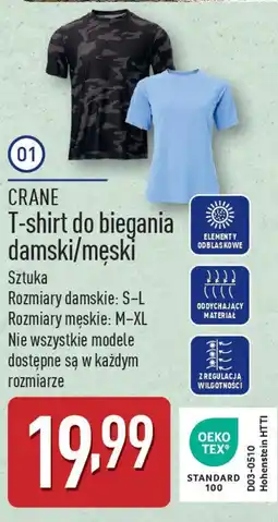 ALDI T-shirt do biegania męski m-xl Crane oferta