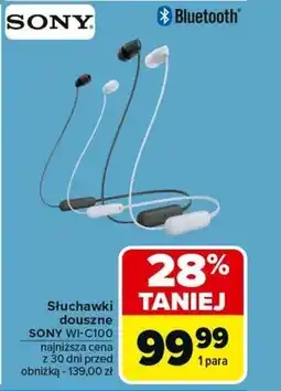 Carrefour Słuchawki bluetooth Sony oferta