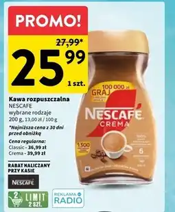 Intermarche Kawa rozpuszczalna Nescafe oferta