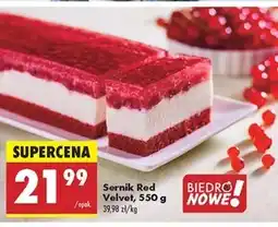 Biedronka Sernik Velvet oferta